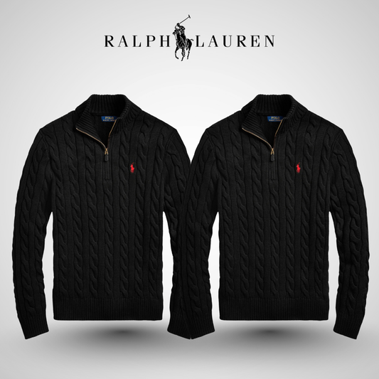 RL™ Cable-Knit Cotton Quarter-Zip Sweater