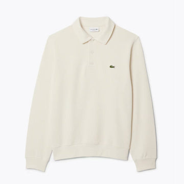 LC Sweat-shirt à col polo en coton côtelé