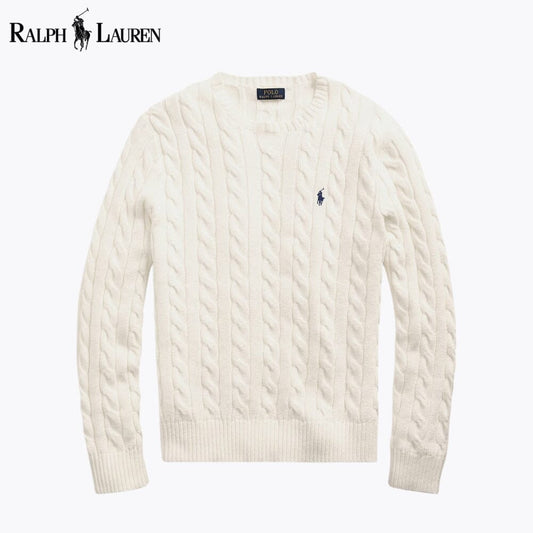 RL Pull en coton à torsades