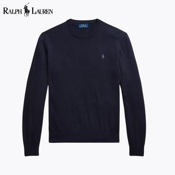 RL Pull ras du cou en coton et cachemire