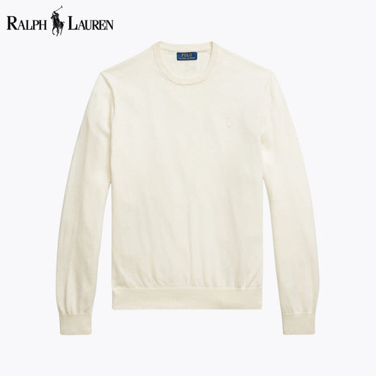 RL Pull ras du cou en coton et cachemire