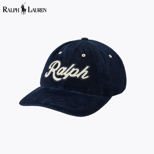 RL Casquette en velours côtelé avec logo