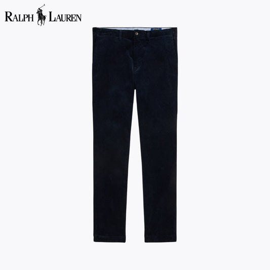 RL Pantalon en velours côtelé stretch coupe droite