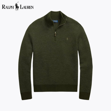 RL Pull en laine lavable à quart de zip