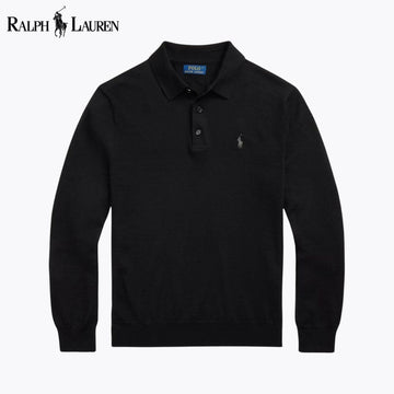 RL Pull à col polo en laine