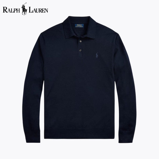 RL Pull à col polo en laine